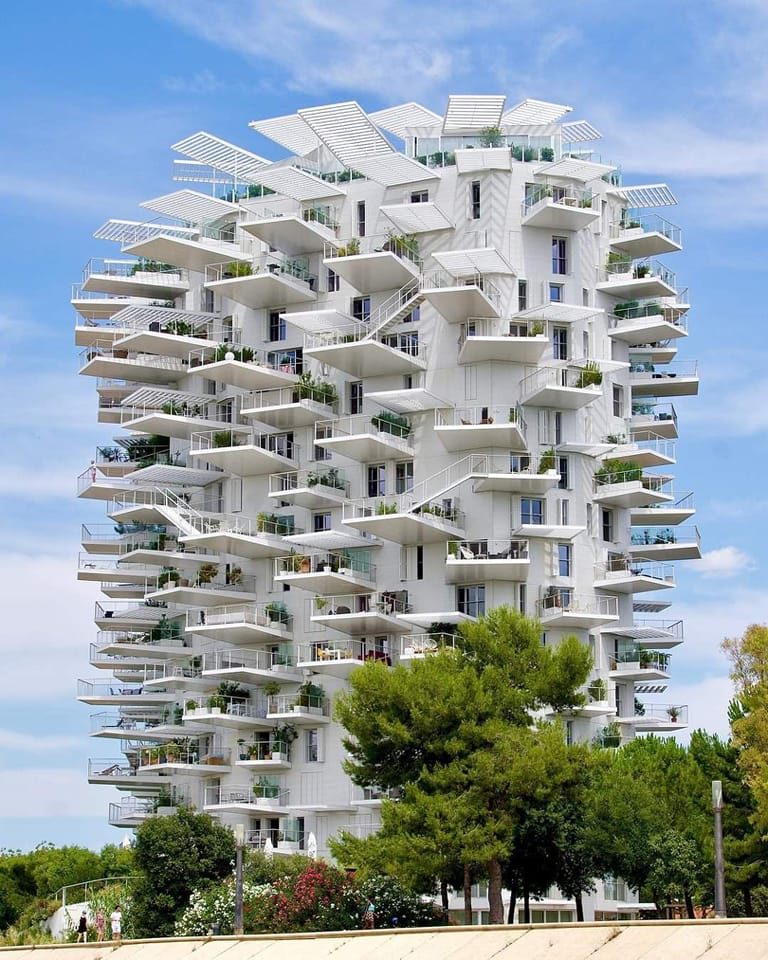 Chung cư cây xanh ở Montpellier của Sou Fujimoto