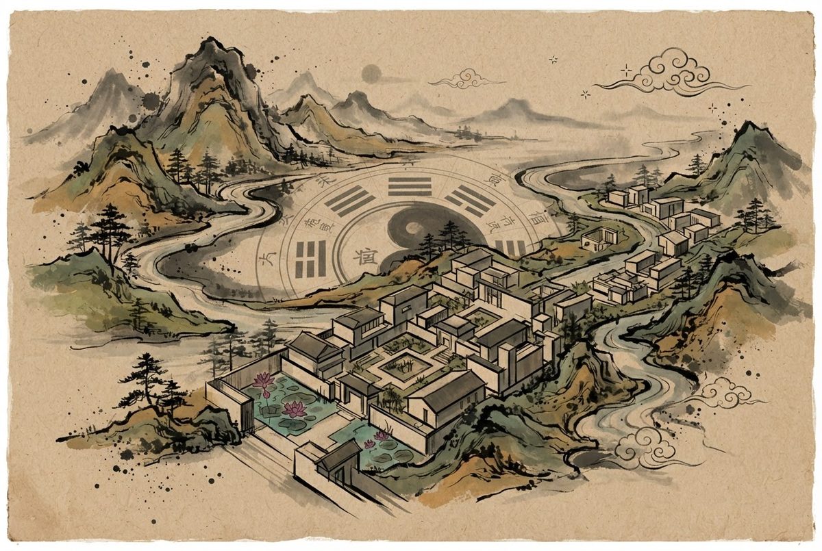 Sản Phẩm: phong thuỷ quy hoạch và quy hoạch kiến trúc hài hoà