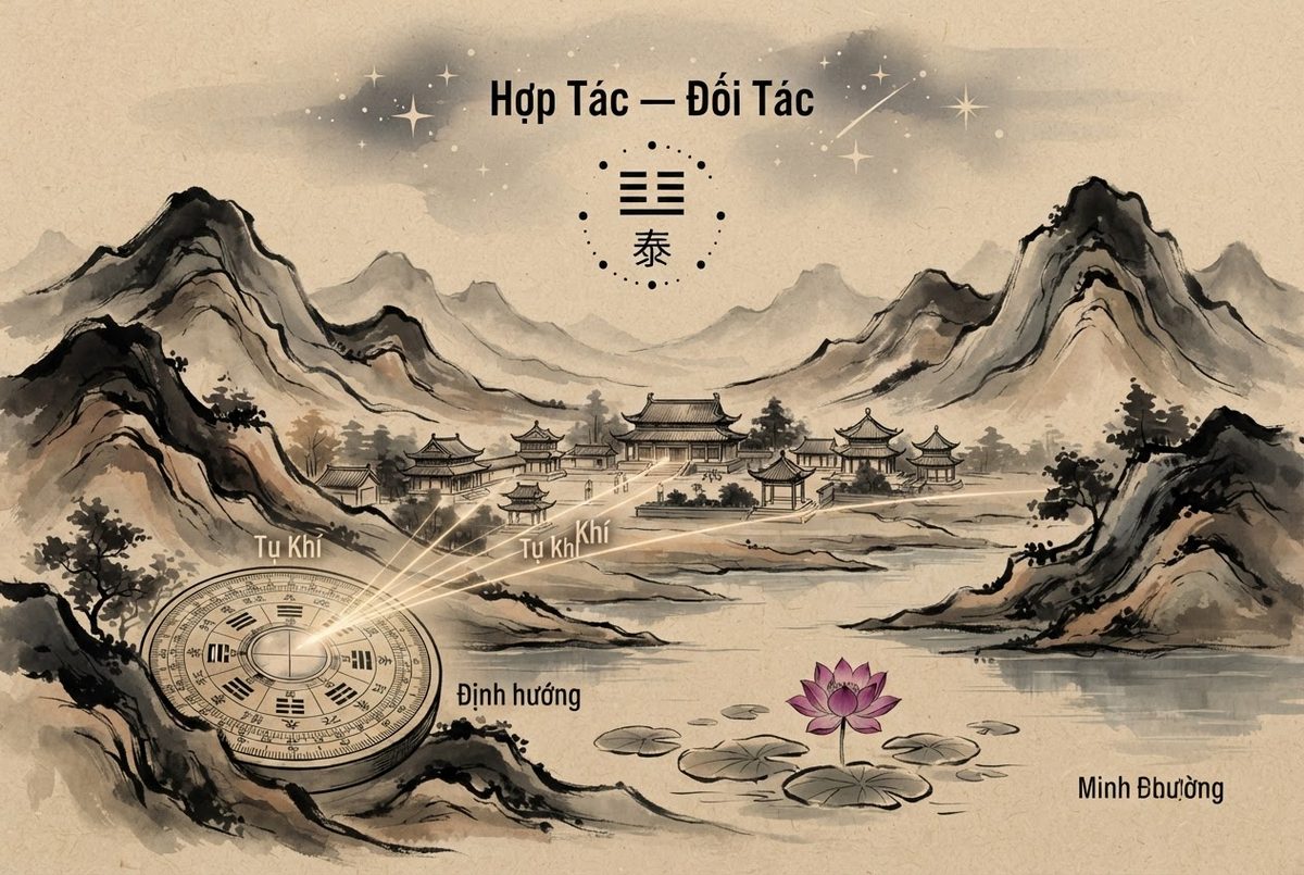 Nguyên lý quy hoạch kiến trúc phong thuỷ trong Hợp Tác — Đối Tác