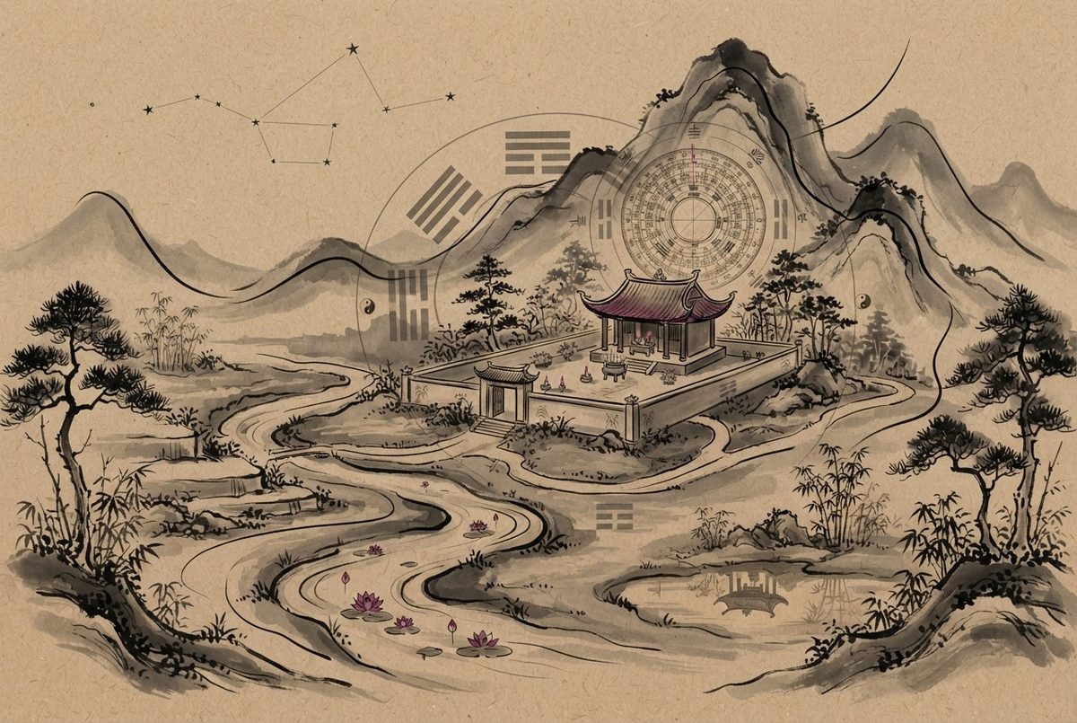 Miếu Thổ Thần: phong thuỷ quy hoạch và quy hoạch kiến trúc hài hoà