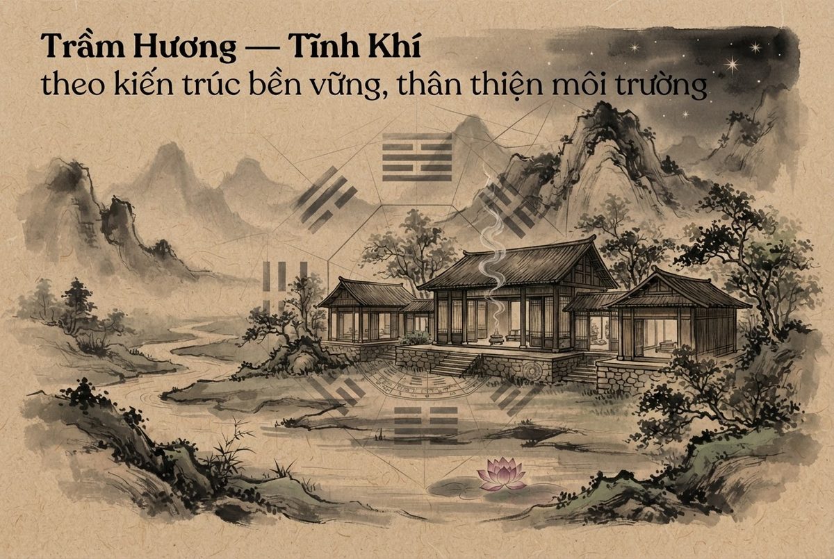 Trầm Hương — Tĩnh Khí theo kiến trúc bền vững, thân thiện môi trường