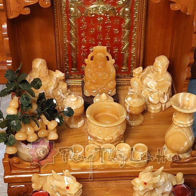 Bộ tượng thần tài thổ địa Phú Quý Ngọc Hoàng Long