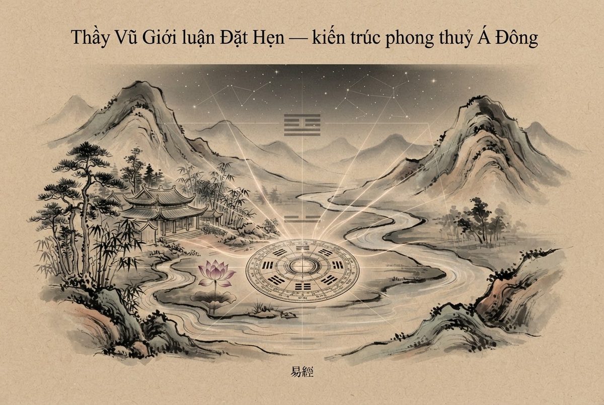 Thầy Vũ Giới luận Đặt Hẹn — kiến trúc phong thuỷ Á Đông