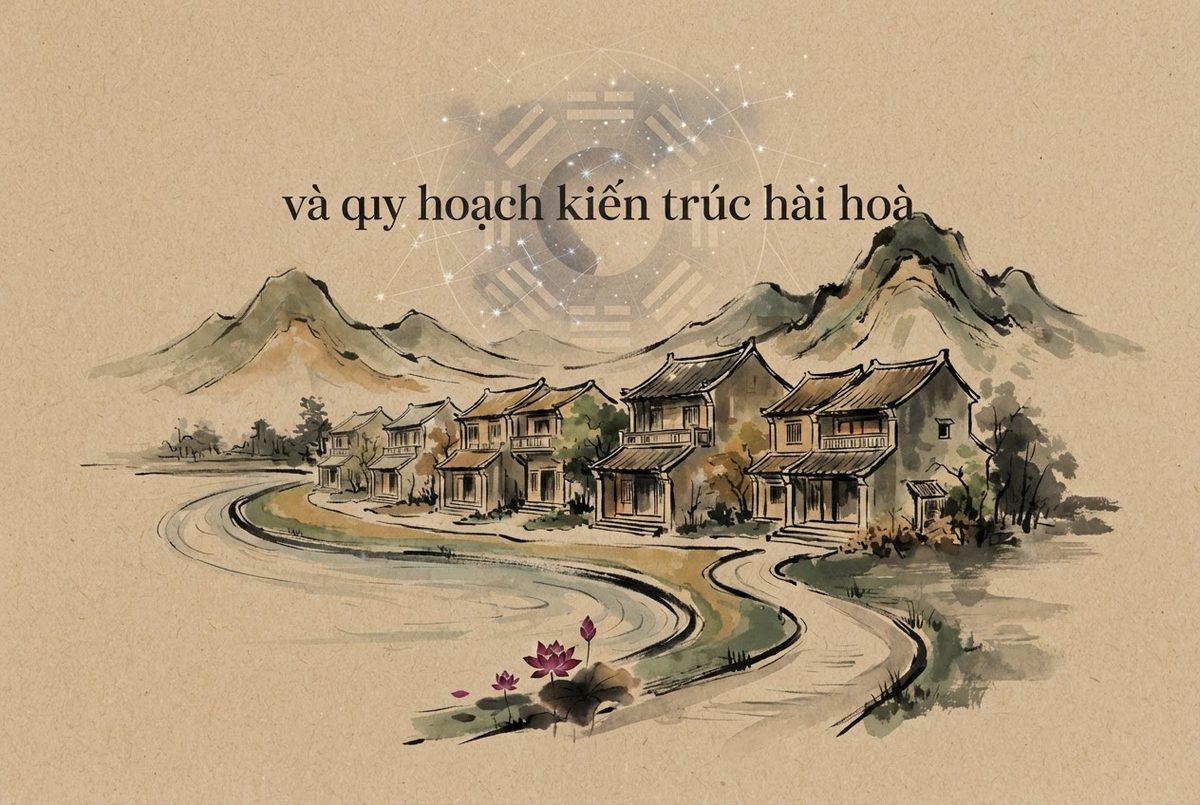 Nhà Phố Liền Kề: phong thuỷ quy hoạch và quy hoạch kiến trúc hài hoà