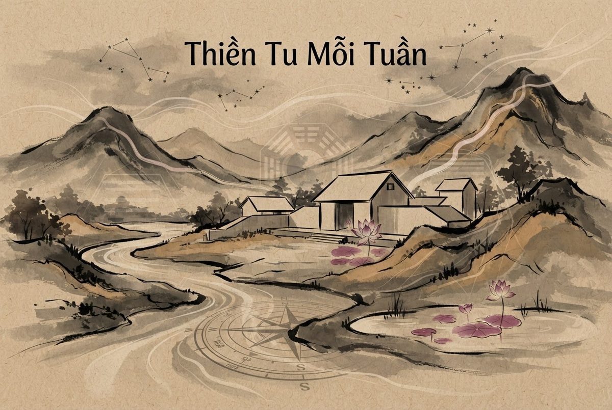 Nguyên lý quy hoạch kiến trúc phong thuỷ trong Thiền Tu Mỗi Tuần
