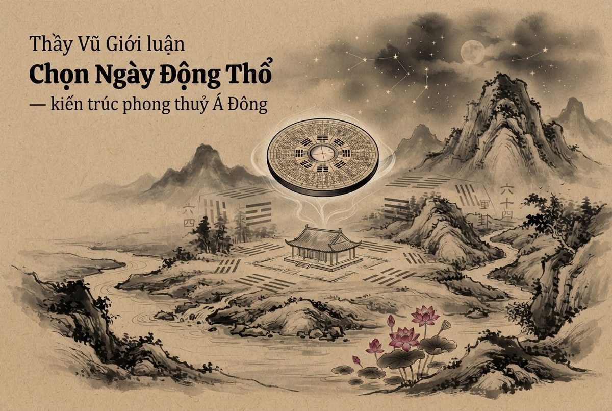 Thầy Vũ Giới luận Chọn Ngày Động Thổ — kiến trúc phong thuỷ Á Đông