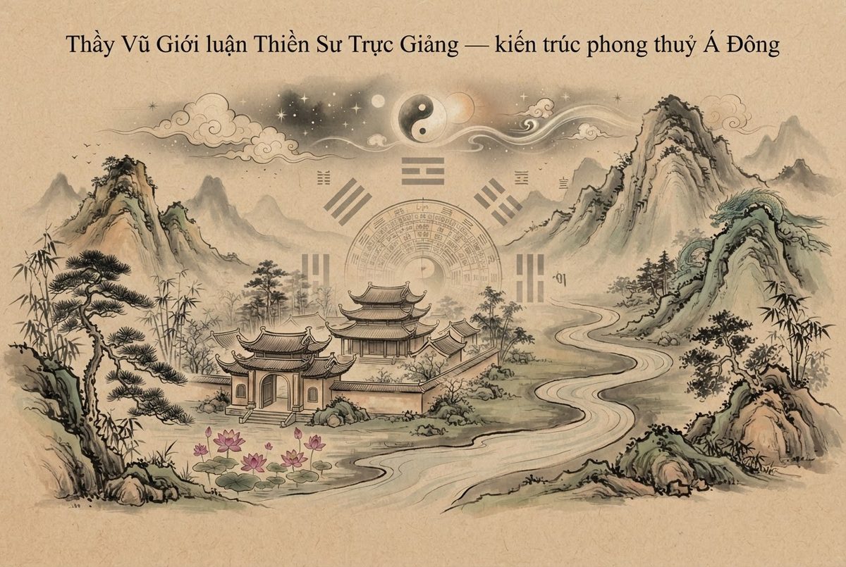Thầy Vũ Giới luận Thiền Sư Trực Giảng — kiến trúc phong thuỷ Á Đông