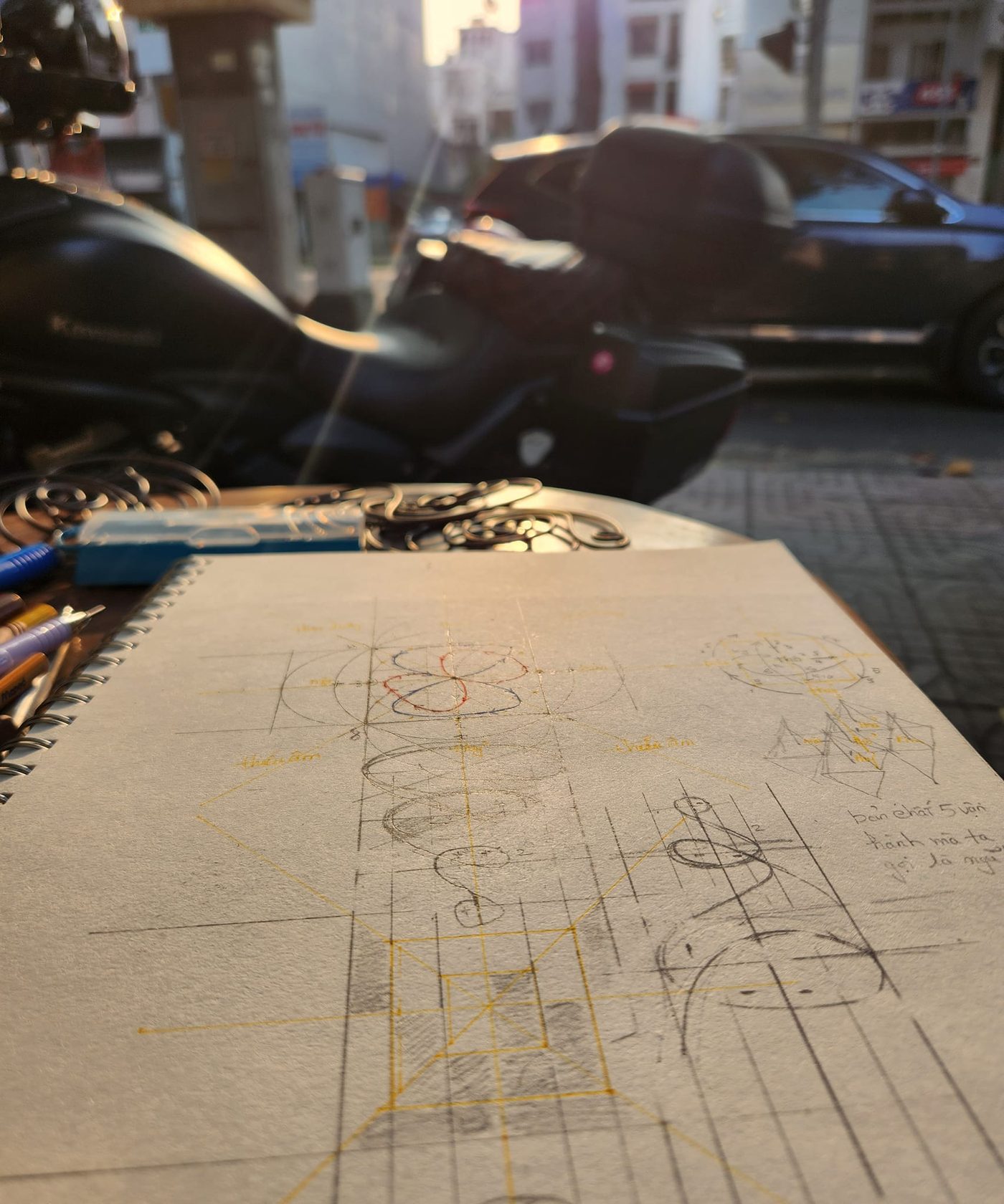 Minh hoạ Vẽ đồ hình định thần thu khí theo Kinh Dịch