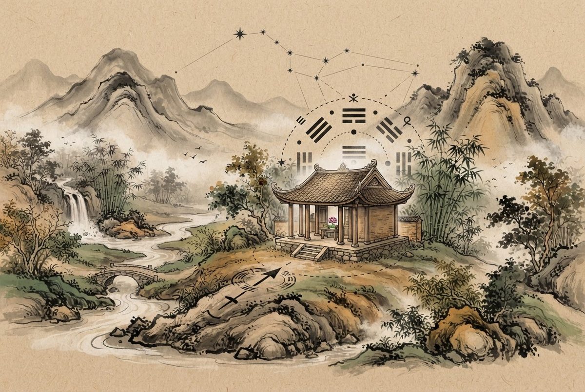 Miếu Thổ Thần theo kiến trúc bền vững, thân thiện môi trường
