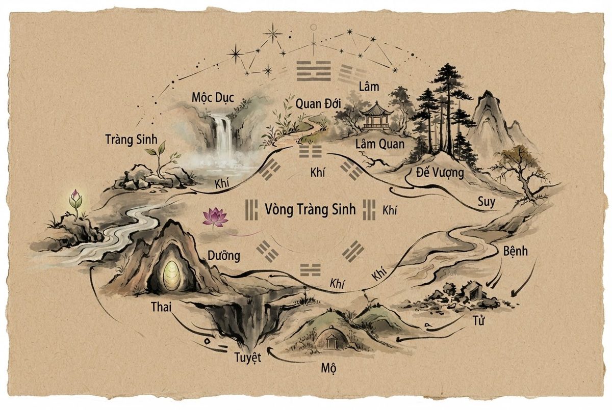 Vòng Tràng Sinh Là Gì: 12 Sao Và Cách An Vòng Chuẩn