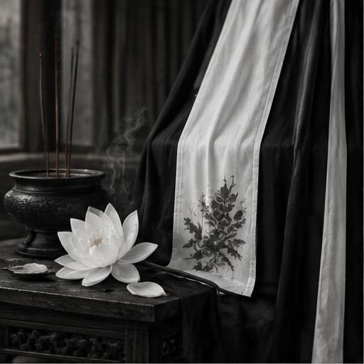 Minh hoạ Bài 5: Hai Sắc Đen Trắng Và Sự Tĩnh Lặng Trong Lễ Tang Việt