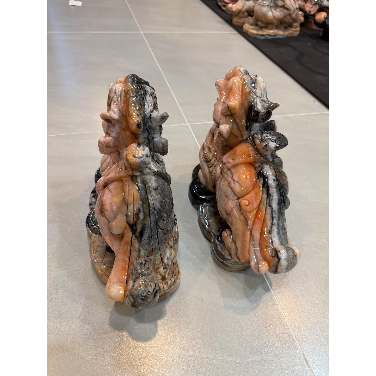 Tỳ hưu ngọc ngũ sắc Liên Hoa 27 cm tạc thủ công từ ngọc tự nhiên — ảnh 4