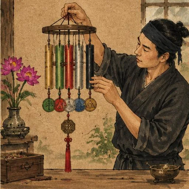 Chế tác chuông gió ngũ hành