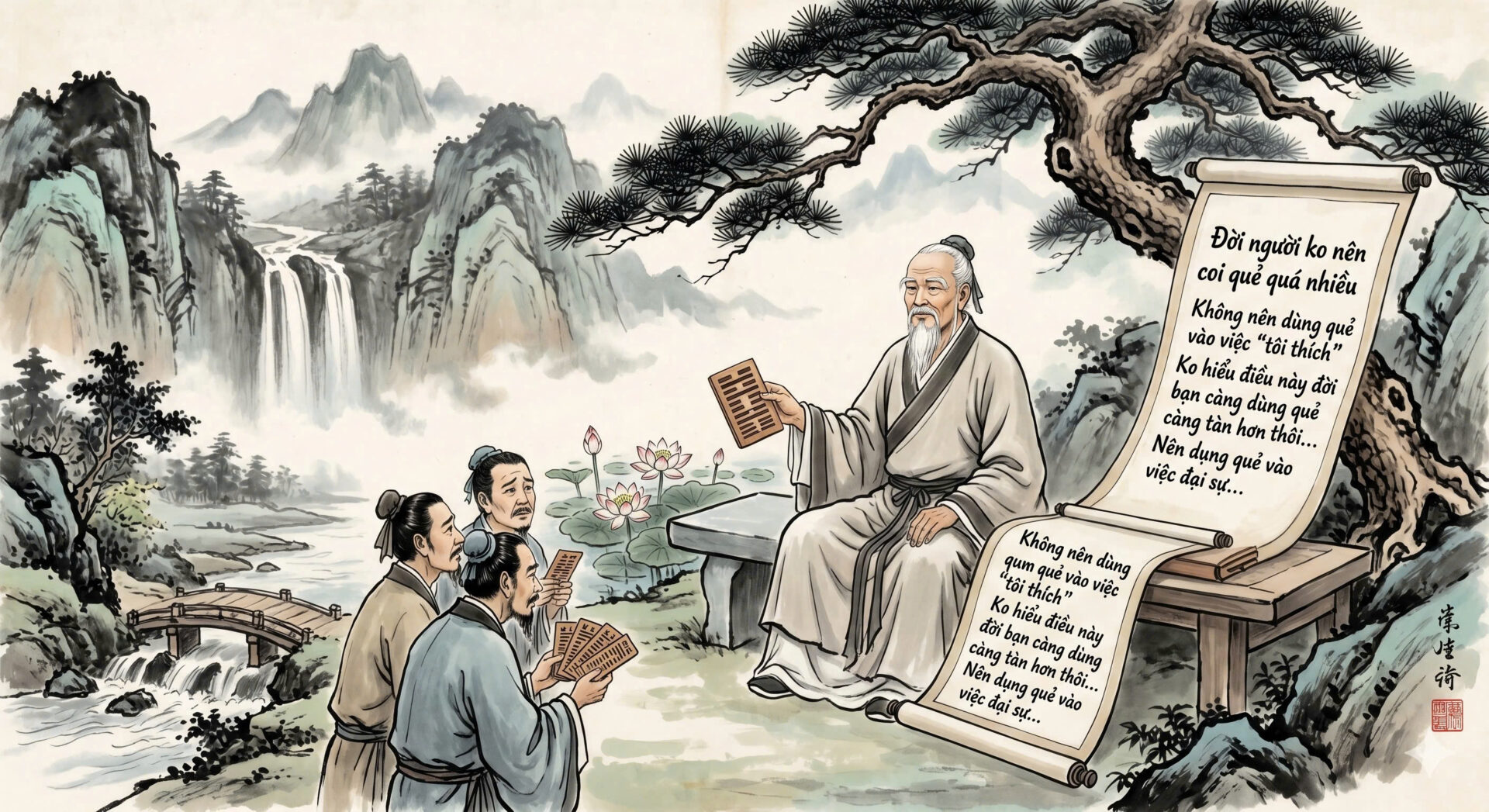 Không nên xem bói quá nhiều — minh hoạ